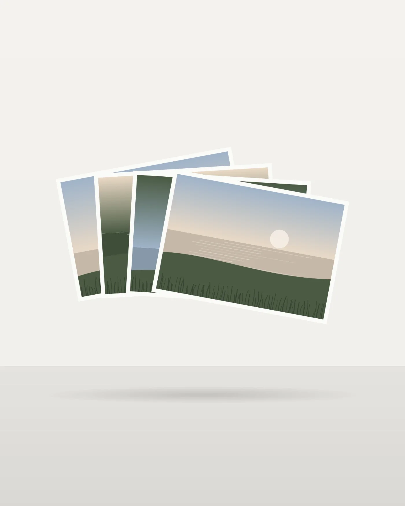 Marsh Postcards, set of six